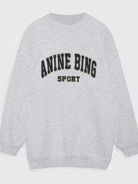 Anine Bing Tyler Crewneck Sweatshirt - Gray